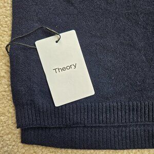 NWT Theory Black Cashmere Scarf  FLAW